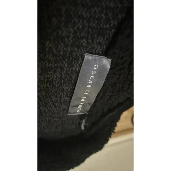 Oscar De La Renta Sweater Mens Medium Quarter Zip Pullover Cotton Ribbed - Picture 5 of 6